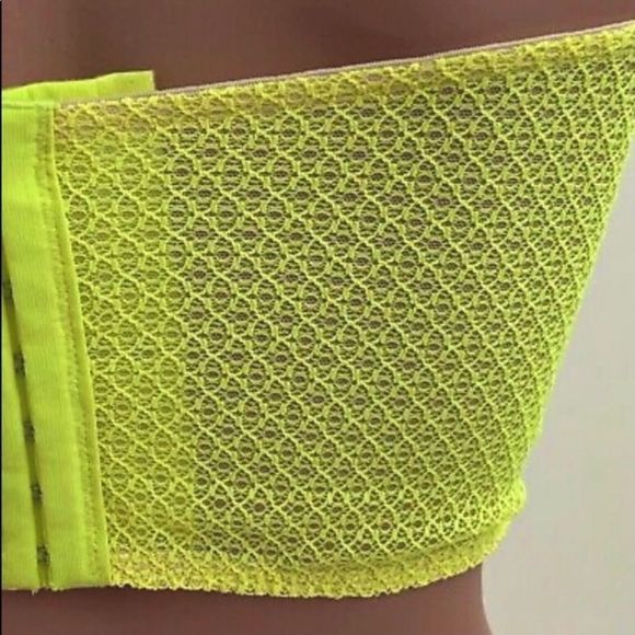 ⭐️ Victoria's Secret Dream Angels Lace Bustier Corset Bra Pink Neon NWT - Picture 3 of 5